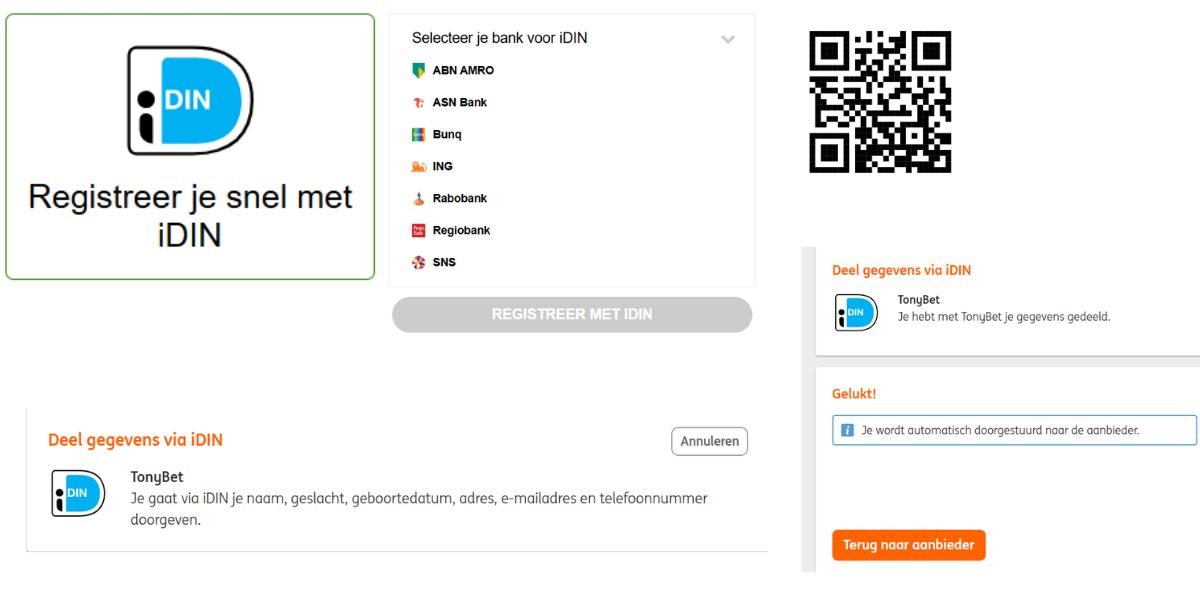 idin account maken tonybet