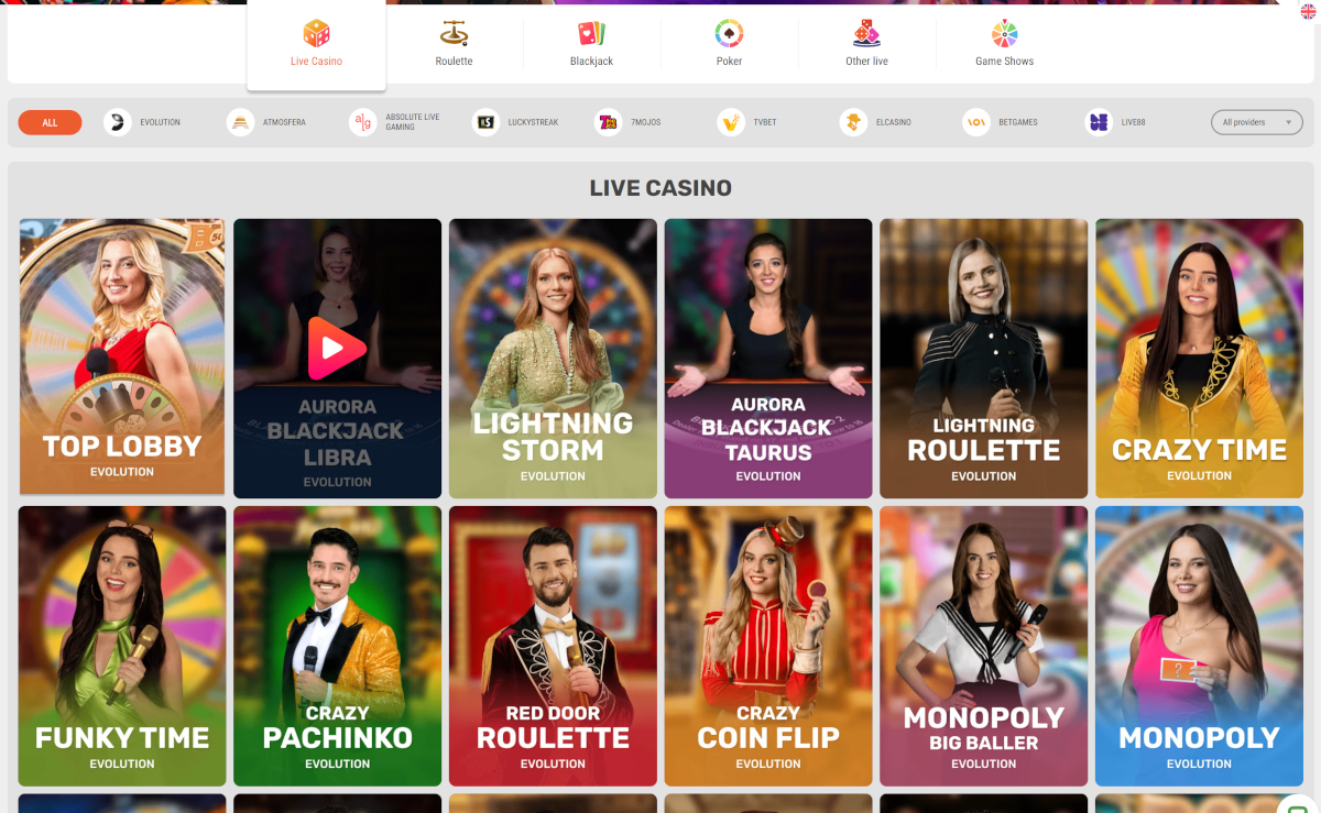 SupraPlay live casino