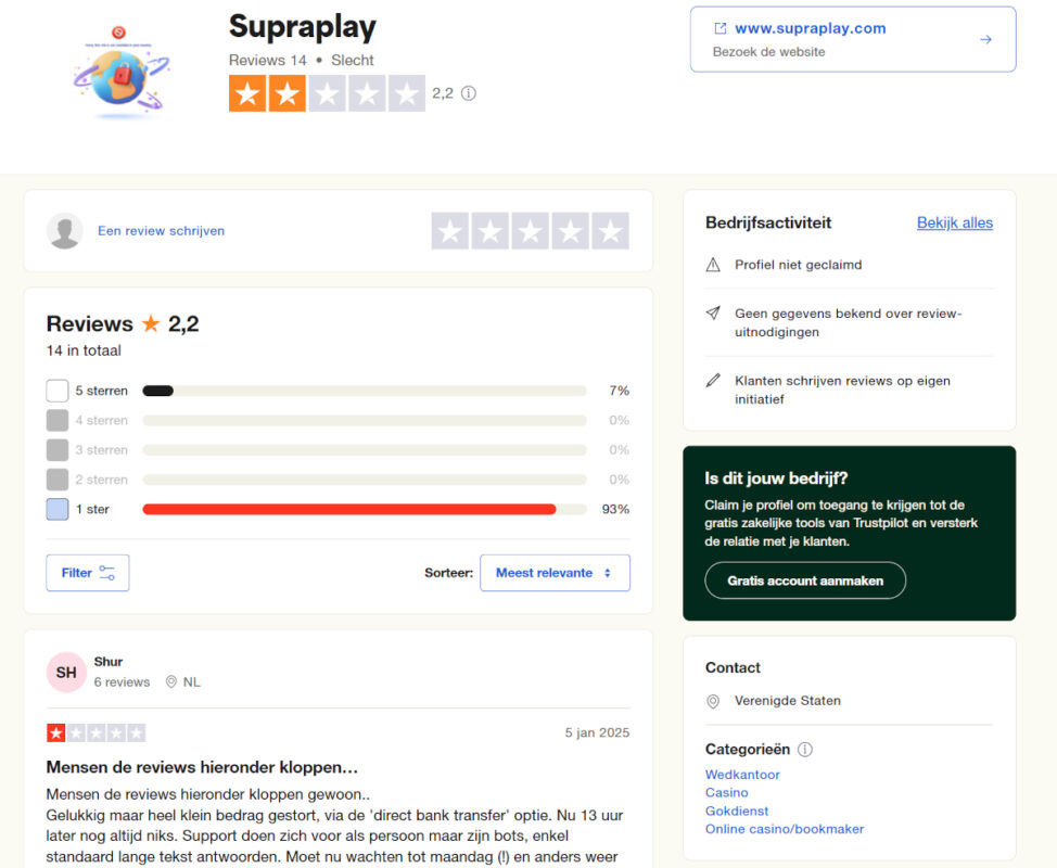 SupraPlay reviews
