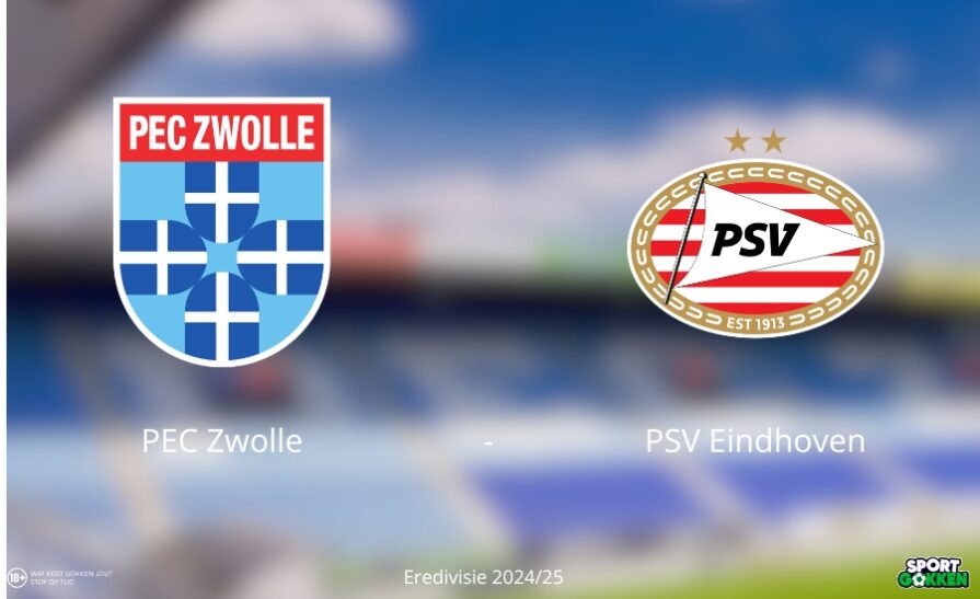 Wedden op PEC Zwolle PSV odds tips bookmakers Eredivisie 2025