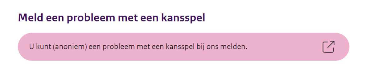 Melding maken kansspel Melding maken kansspel