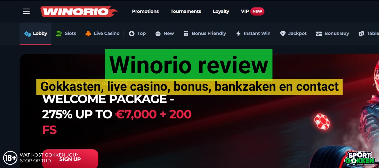 Winorio Casino review Winorio Casino review