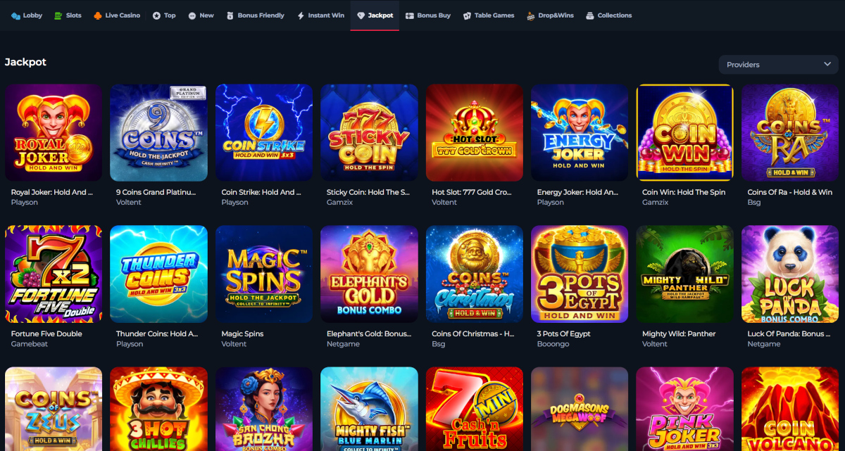 Jackpot slots Winorio Jackpot slots Winorio