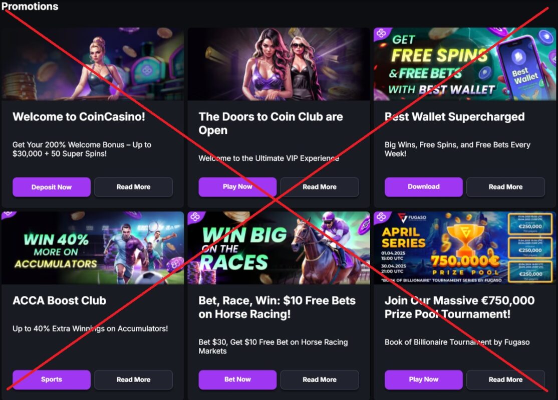 CoinCasino bonus
