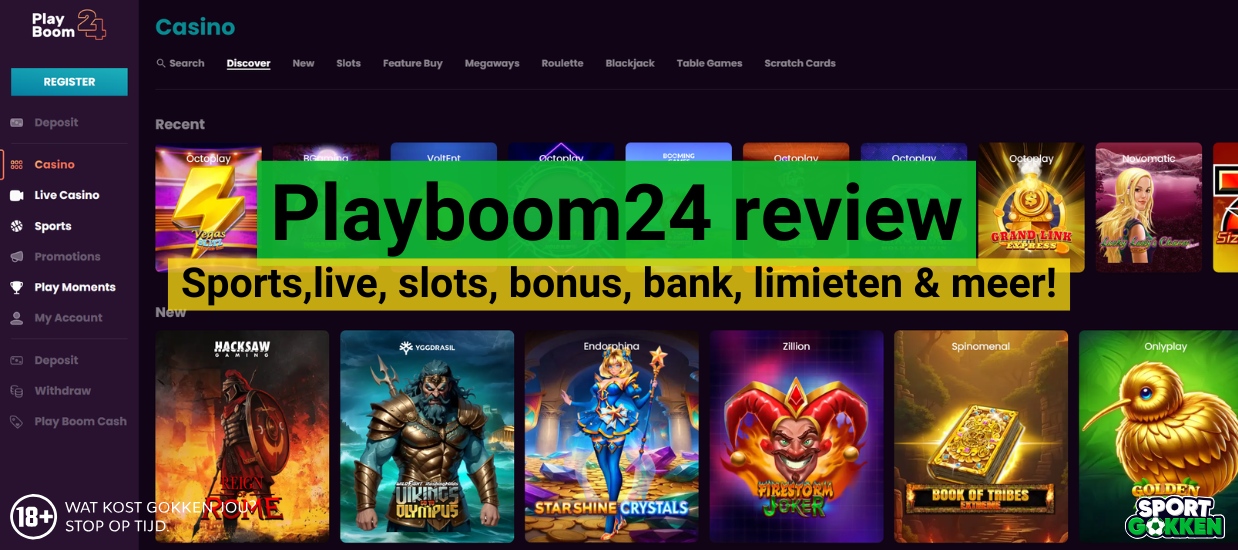 PlayBoom24 Casino review