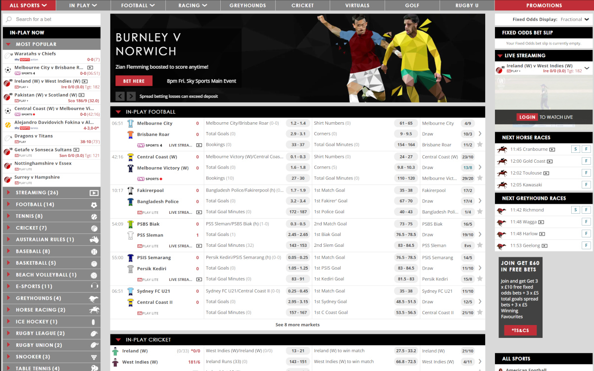 Spreadex sports