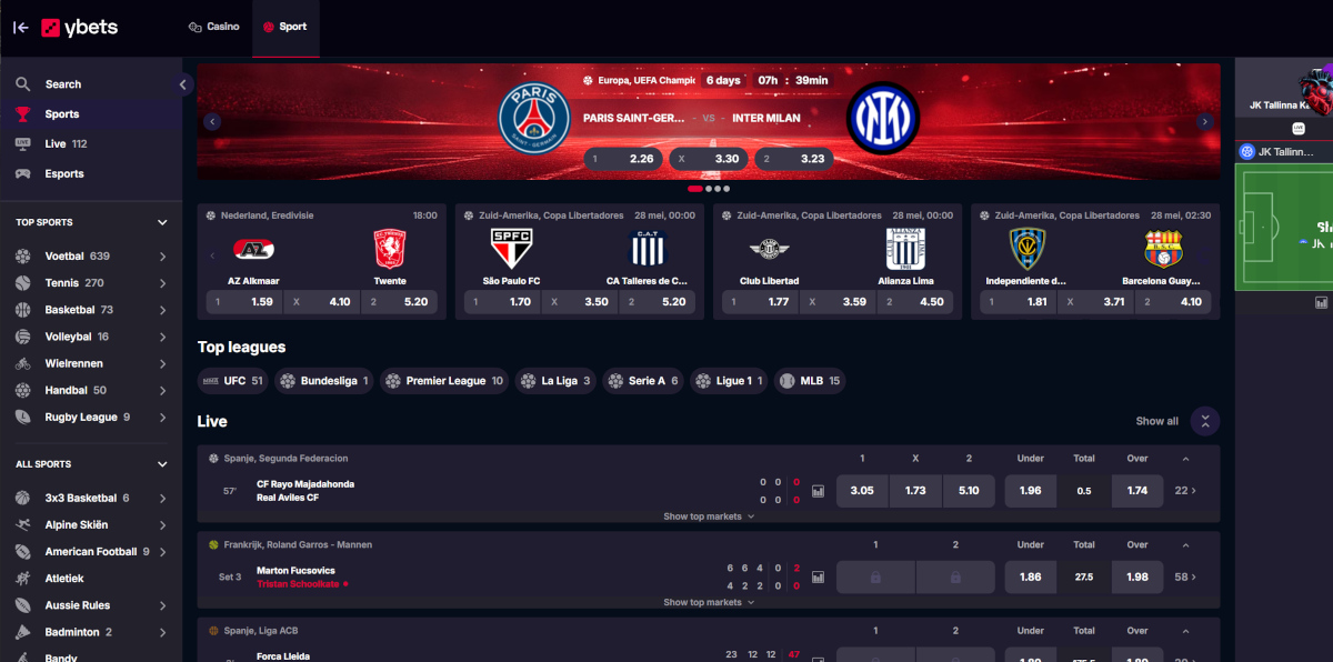 Ybets sportsbook