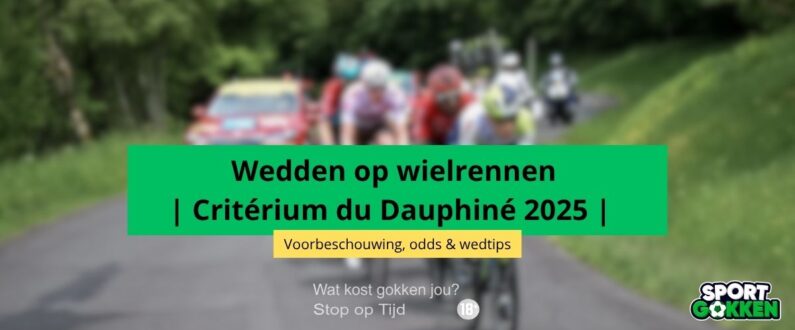 Critérium du Dauphiné odds quoteringen