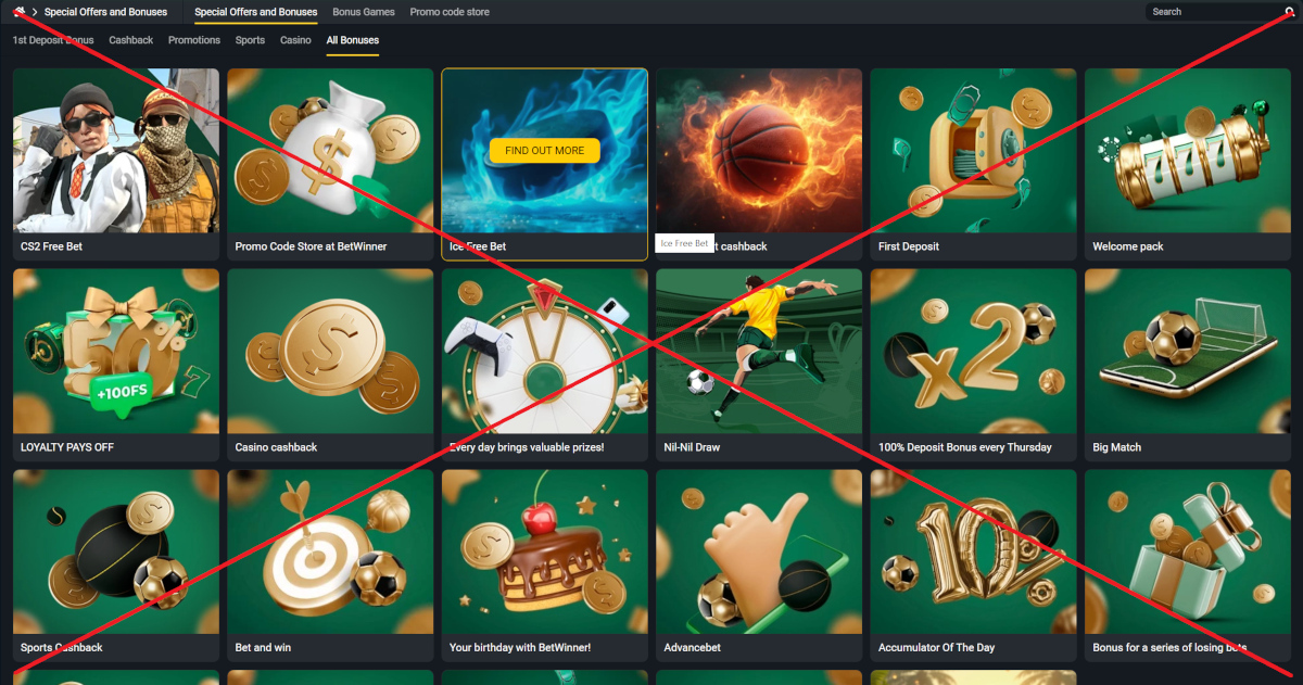 Betwinner promoties