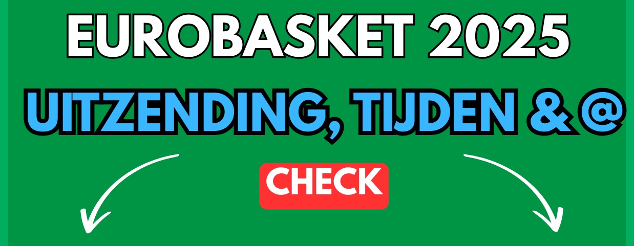 Uitzending, livestream tijden, locatie EuroBasket 2025