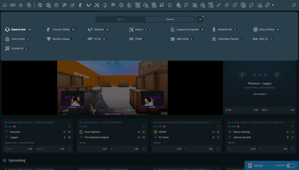Wedden op eSports bij Monixbet