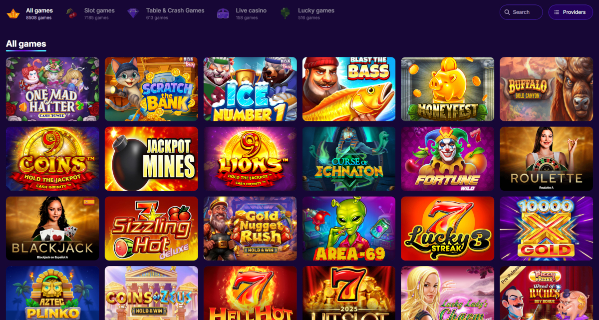 Cipherwins casino lobby