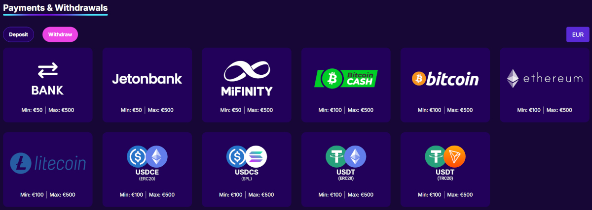 Opnamelimieten Cipherwins Casino