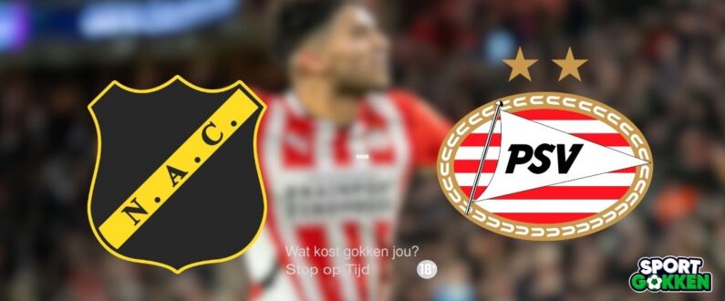 Logos of NAC Breda and PSV
