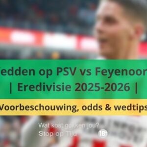 Wedden op PSV vs Feyenoord | Eredivisie 2025-2026 | Voorbeschouwing, odds & wedtips