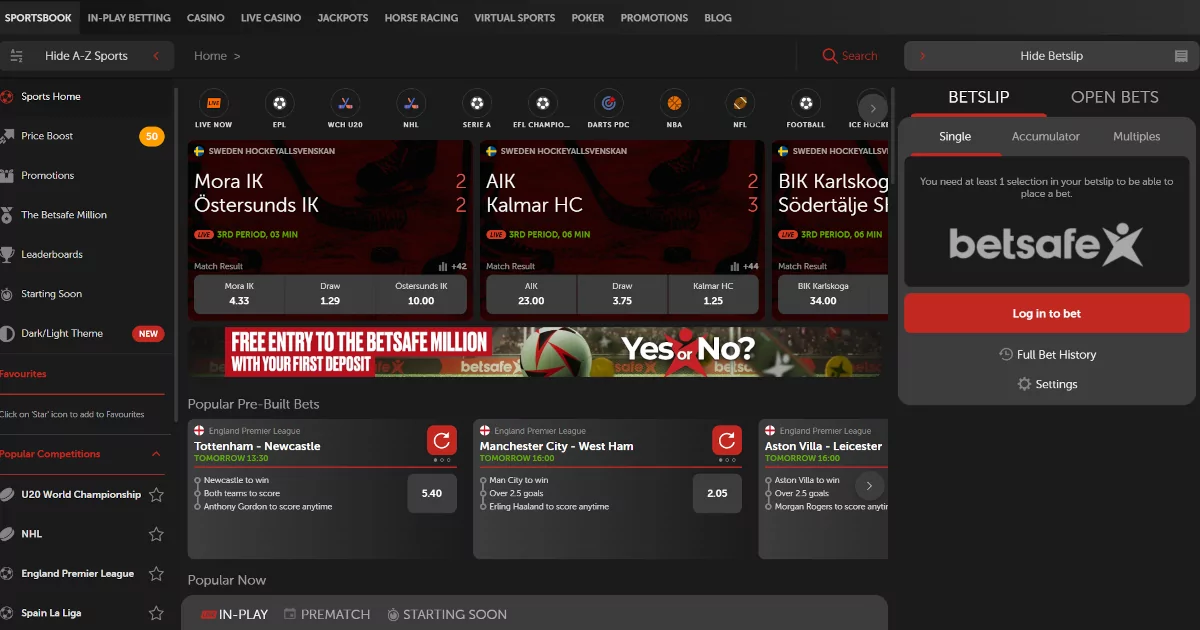 Betsafe sportsbook