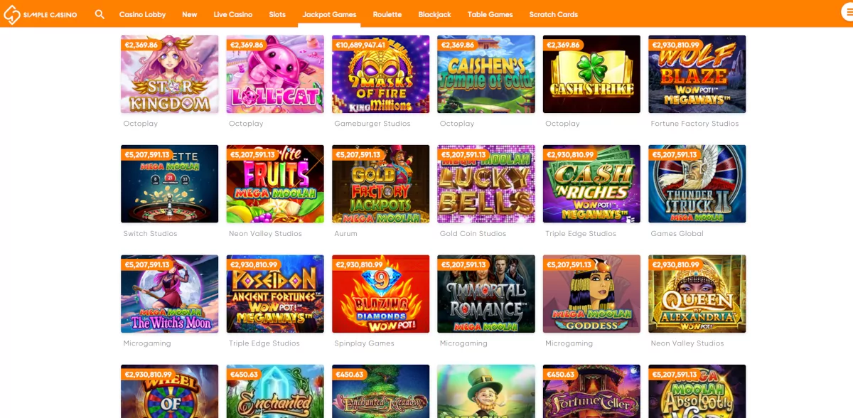 Simple Casino Jackpot gokkasten Simple Casino Jackpot gokkasten