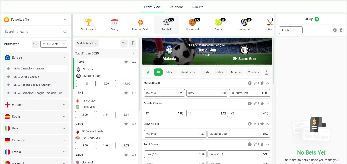 Betive sportsbook