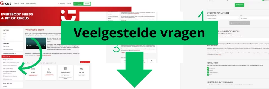 FAQ sportgokken uitsluiting circus