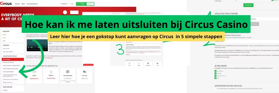 Sportgokken banner uitsluiting circus
