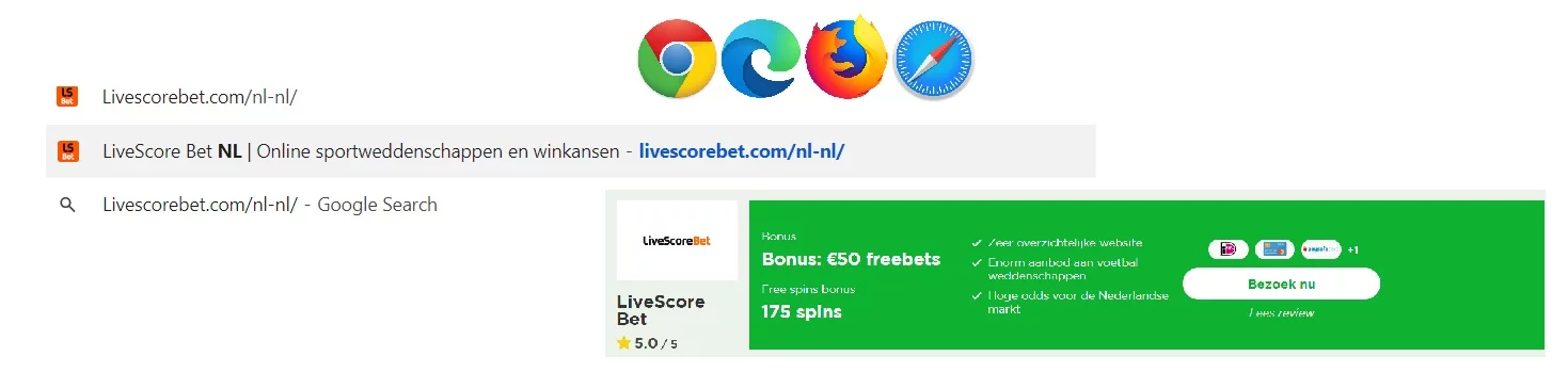goksite live score bet geschiedenis inzien