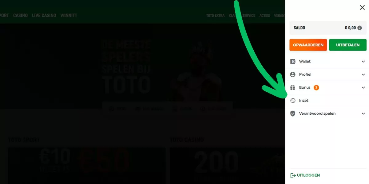 speelgeschiedenis toto vinden