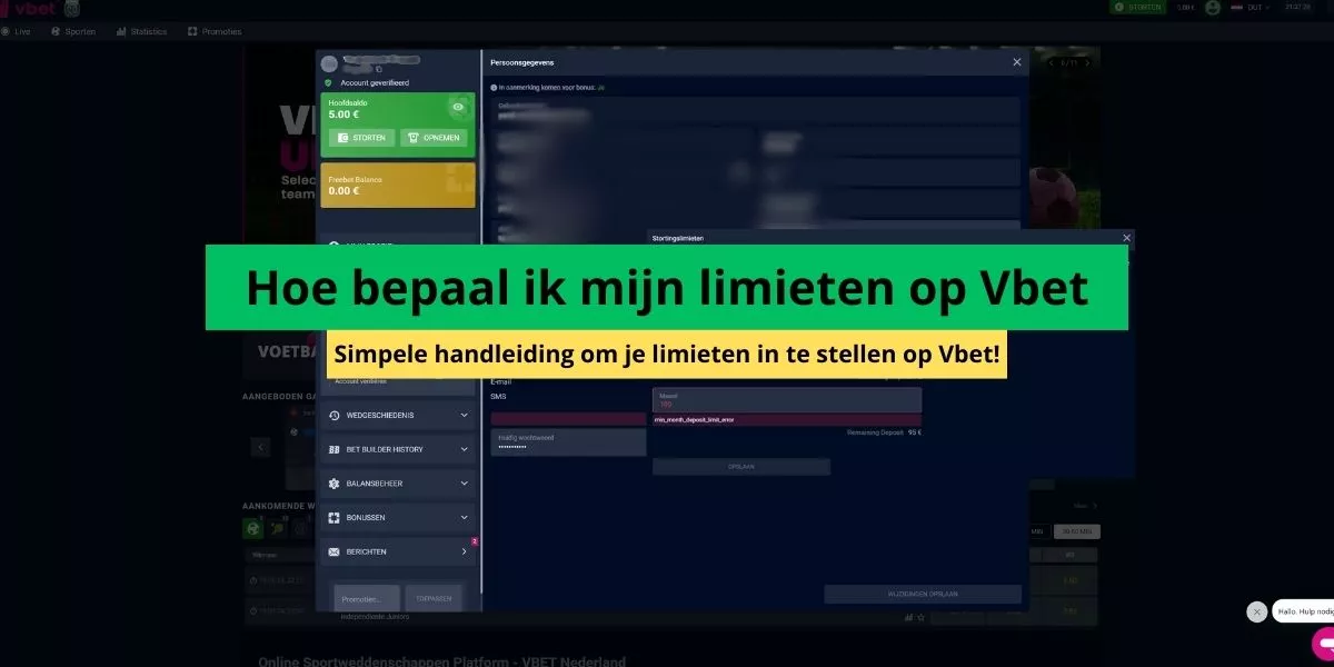Limieten op vbet