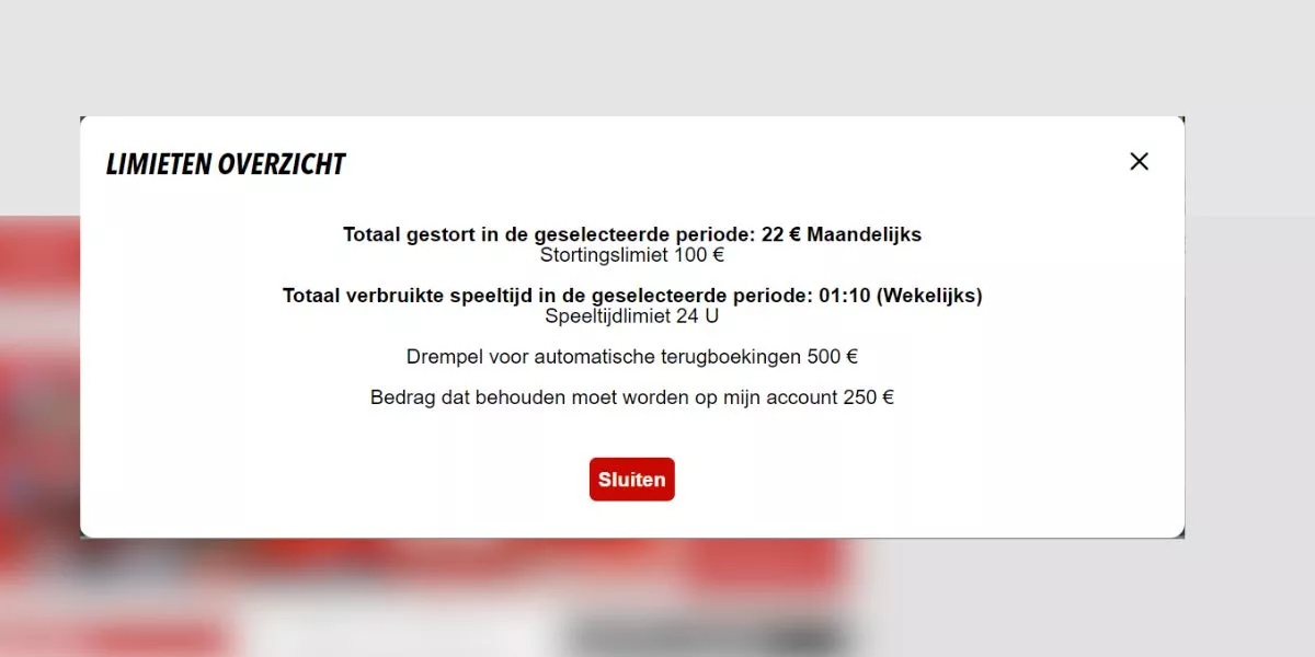 Limieten paardenwedden ZEbet accont toegang