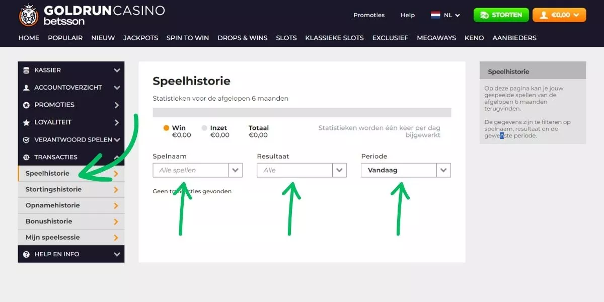 inzien spellen goldrun