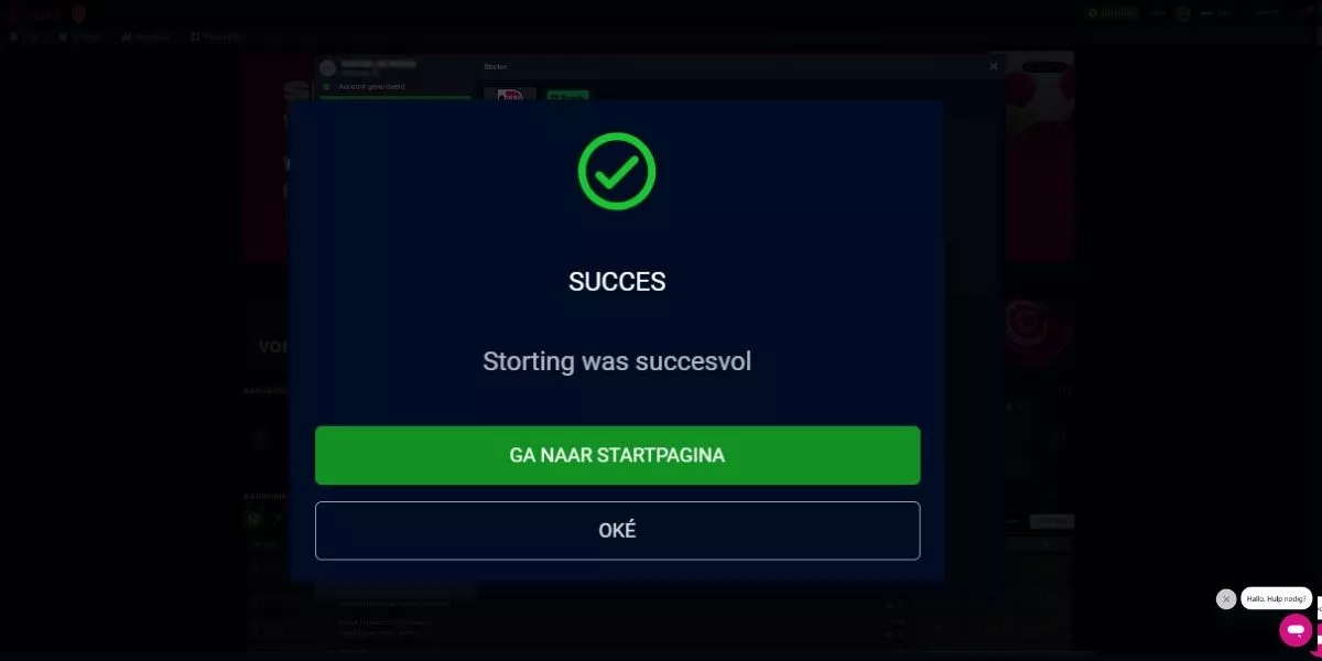 speelgeld vbet