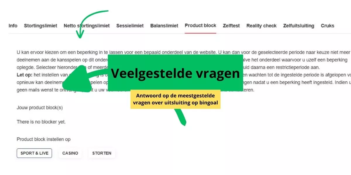 veelgestelde vragen bingoal