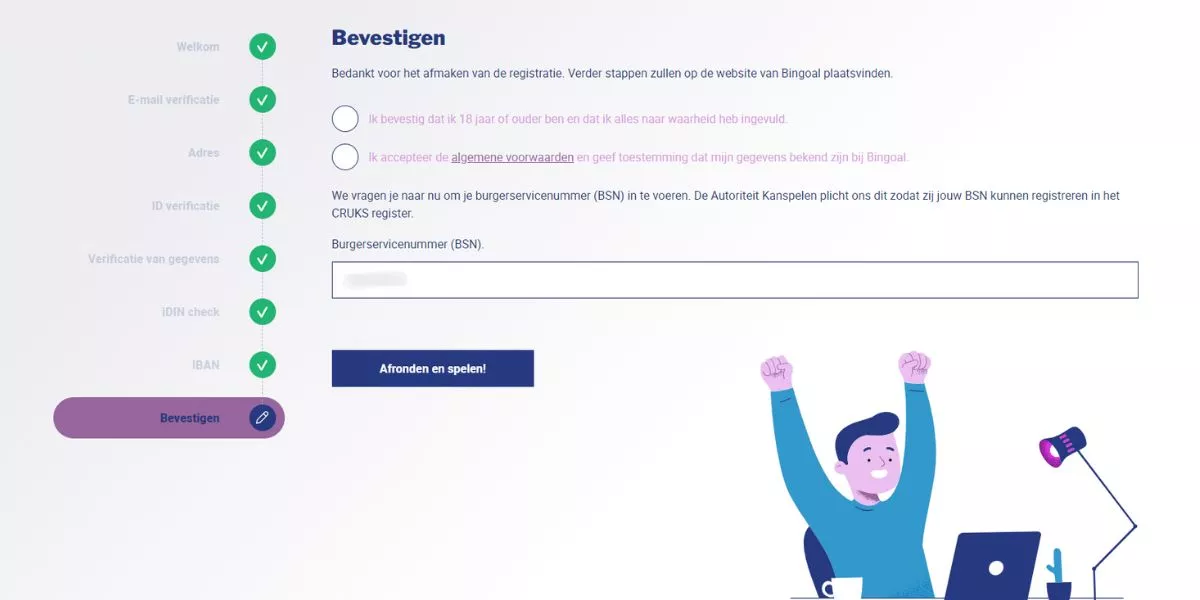 aanmelding bingoal hoe uitleg