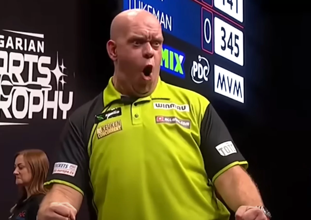 Michael van Gerwen in actie
