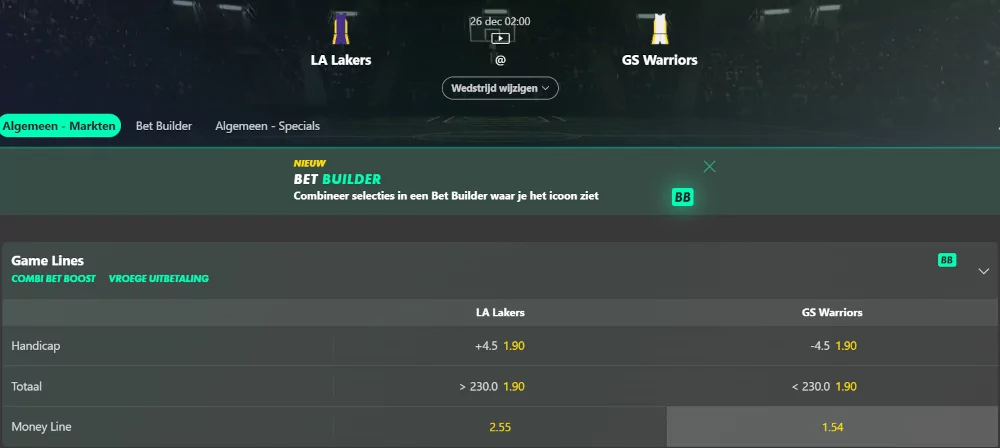 Voorbeeld van basketbal moneyline weddenschap Voorbeeld van basketbal moneyline weddenschap