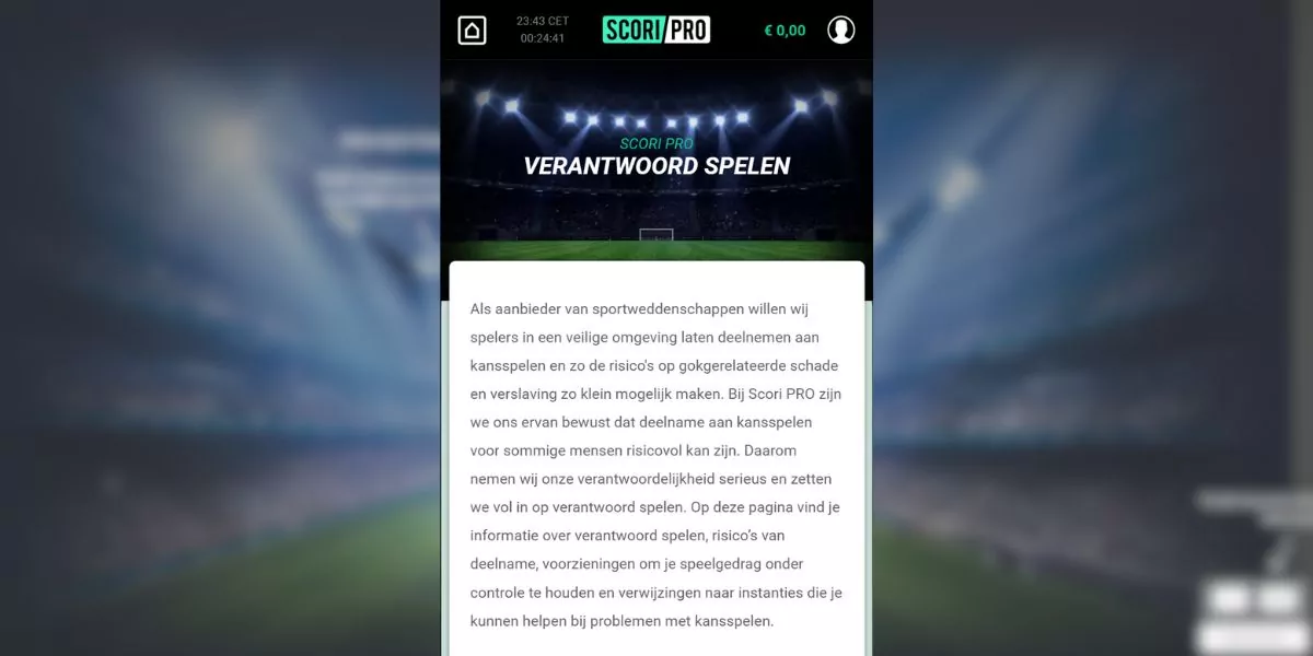 verantwoord veilig scori pro