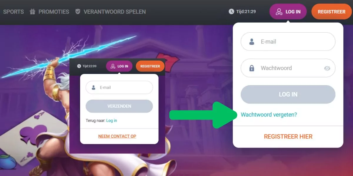 problemen met inloggen op tonybet hulp problemen wachtwoord vergeten