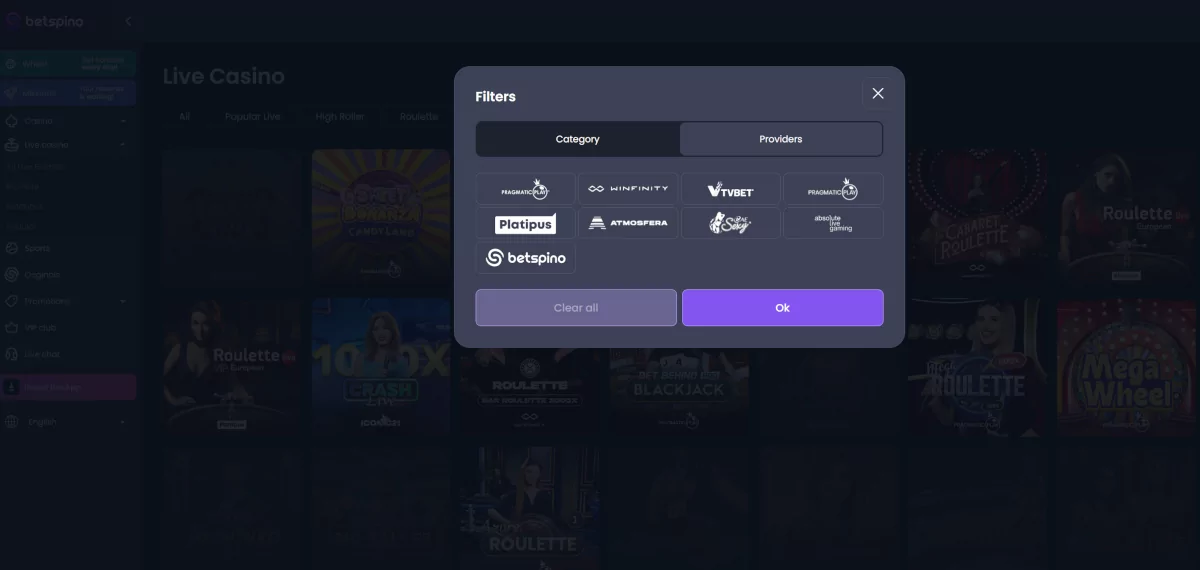 live casino providers Betspino live casino providers Betspino