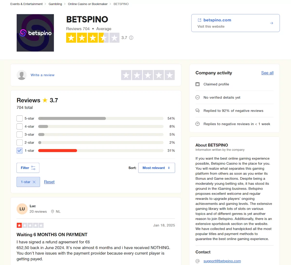 Betspino trustpilot reviews Betspino trustpilot reviews