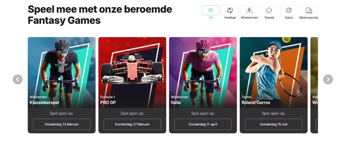 aanbod scori pro fantasy sports