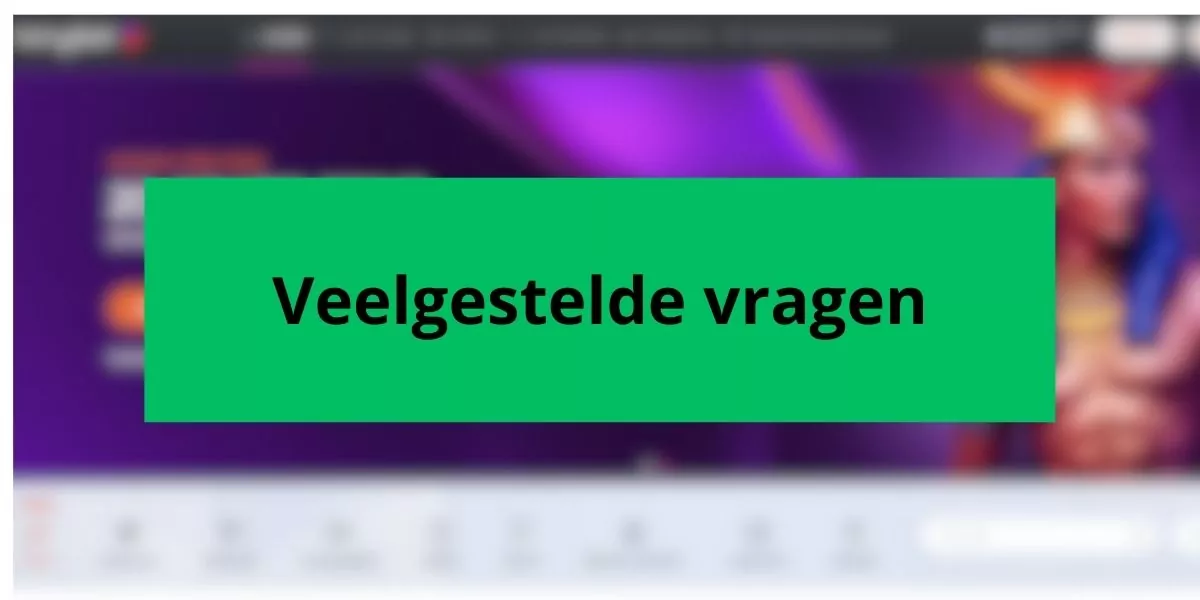 FAQ veelgestelde vragen storten storting stortingen saldo TonyBet