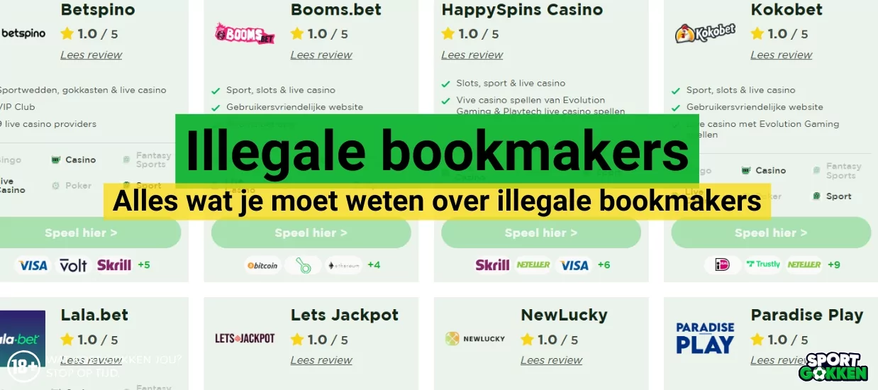Illegale bookmakers Illegale bookmakers