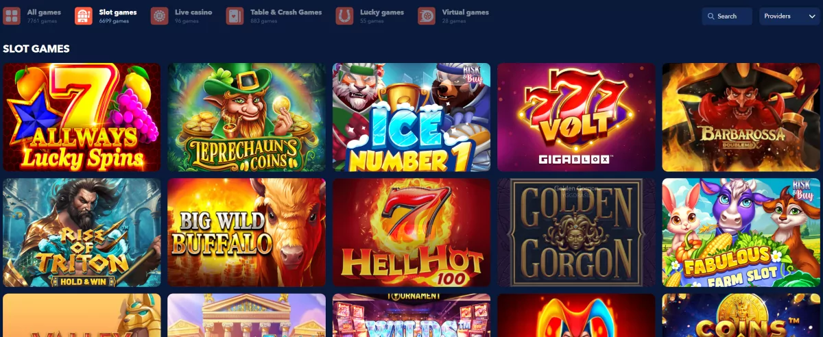 Spinbookie slots