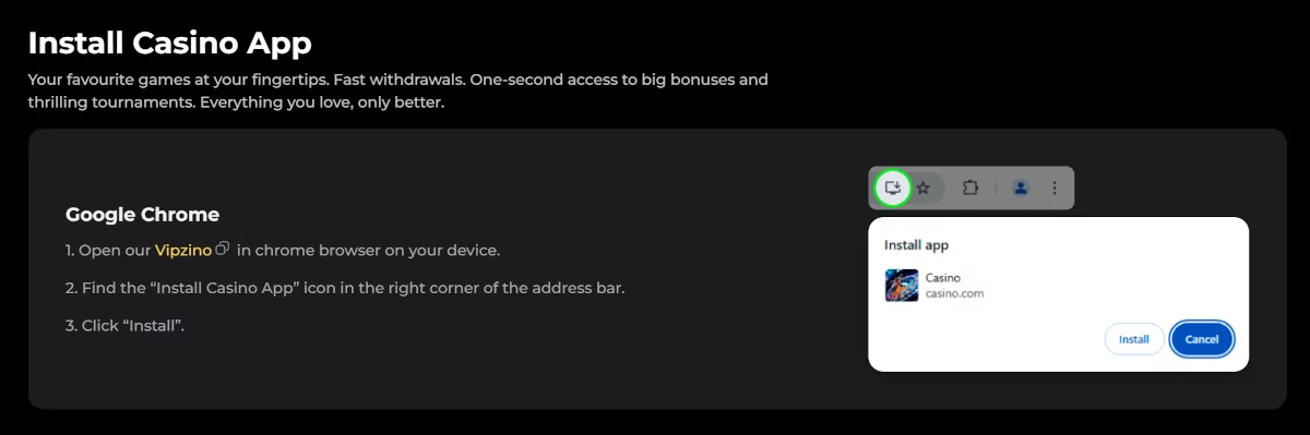 Vipzino app Vipzino app