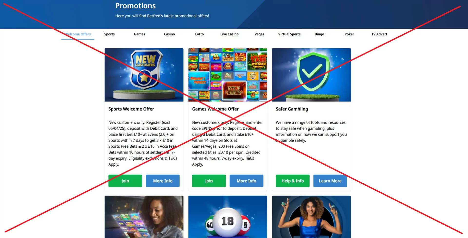 Betfred bonussen en promoties