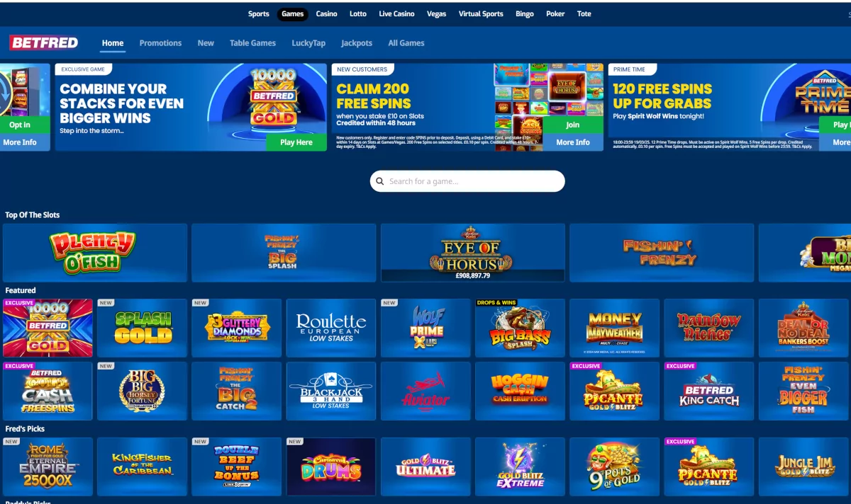 Betfred casino