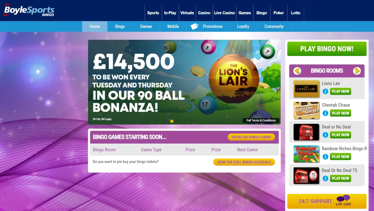 BoyleSports bingo