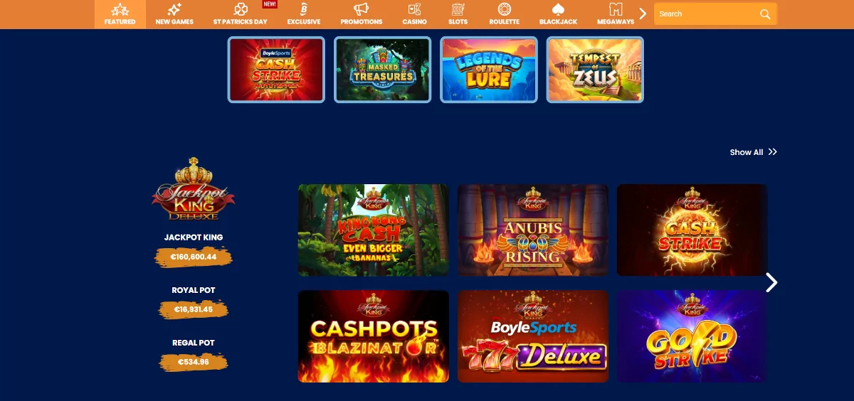 BoyleSports casino spellen