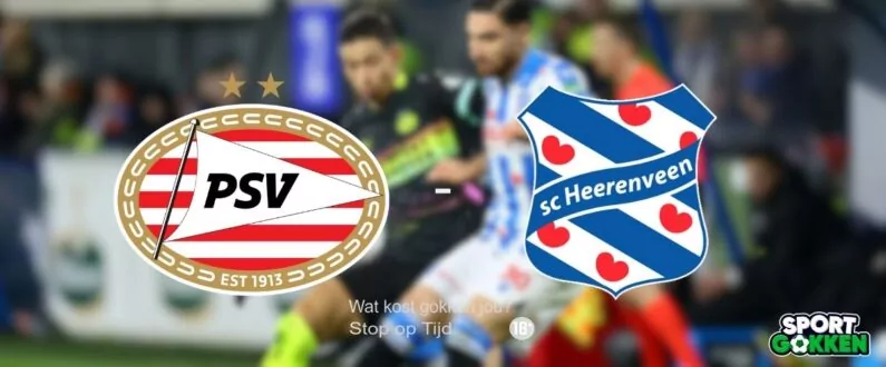 PSV Heerenveen odds quoteringen beste bookmakers goksites inzetten tips voorbeschouwing