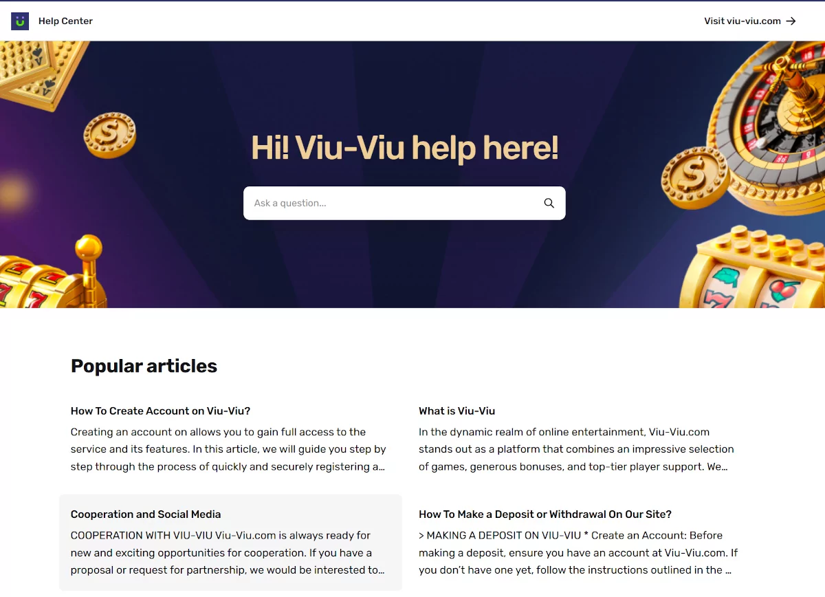 Viu-viu help center Viu-viu help center