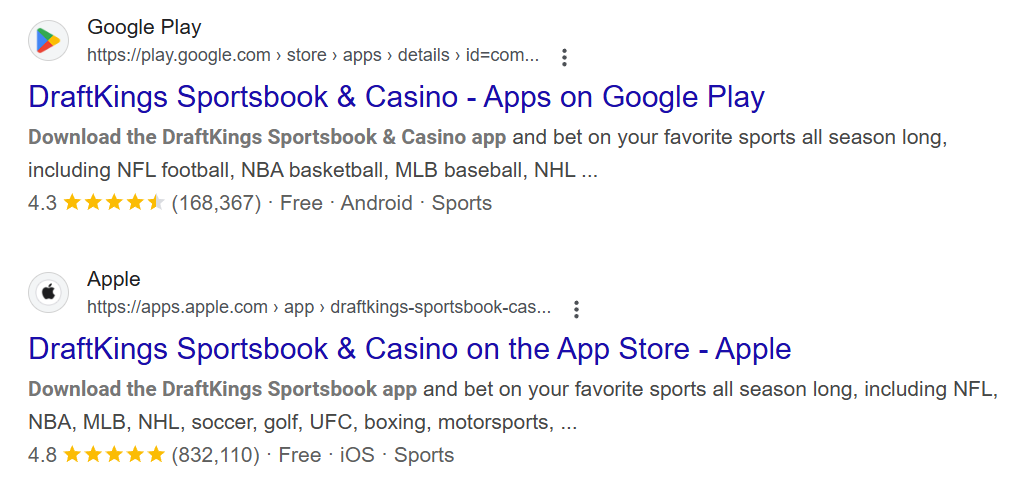 DraftKings apps DraftKings apps
